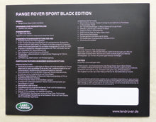 Lade das Bild in den Galerie-Viewer, Range Rover Sport Black Edition - Limited 1 of 200 - Prospekt Brochure 2012
