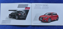 Lade das Bild in den Galerie-Viewer, Audi A1 &amp; A1 Sportback S line edition MJ 2014 - Prospekt Brochure 03.2014
