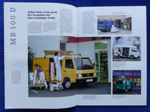 Lade das Bild in den Galerie-Viewer, Mercedes Transporter Kastenwagen MB 100 814 MJ 1994 - Prospekt Brochure 12.1993

