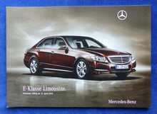 Lade das Bild in den Galerie-Viewer, Mercedes E-Klasse Limousine AMG - Preisliste MJ 2011 - Prospekt Brochure 04.2010
