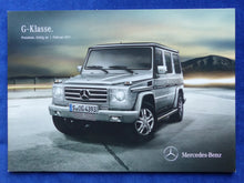 Lade das Bild in den Galerie-Viewer, Mercedes G-Klasse G 55 AMG - Preisliste MJ 2011 - Prospekt Brochure 02.2011
