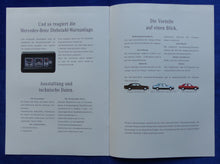 Lade das Bild in den Galerie-Viewer, Mercedes Alarm-Anlage 190er E-Klasse W124 MJ 1992 - Prospekt Brochure 08.1991

