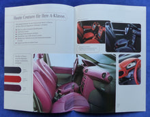 Lade das Bild in den Galerie-Viewer, Mercedes-Benz A-Klasse designo Ausstattungen MJ 1999 - Prospekt Brochure 06.1998
