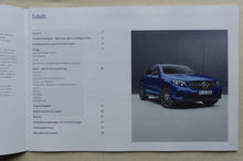 Lade das Bild in den Galerie-Viewer, Mercedes-Benz GLC Coupe - Preisliste MJ 2017 - Prospekt Brochure 06.2016
