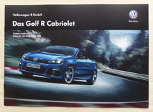 Lade das Bild in den Galerie-Viewer, VW Golf R Cabrio TSI 4Motion 265 PS MJ 2014 - Prospekt + Preisliste 10.2013
