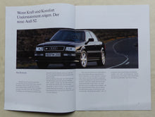 Lade das Bild in den Galerie-Viewer, Audi S2 Limousine quattro 230 PS MJ 1994 - Prospekt Brochure 07.1993
