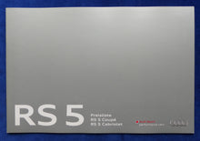 Lade das Bild in den Galerie-Viewer, Audi RS 5 Coupe quattro MJ 2013 - Hardcover Prospekt + Preisliste 02.2013
