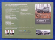 Lade das Bild in den Galerie-Viewer, Land Rover Defender Sorg Hunter Edition - Prospekt Brochure 2012
