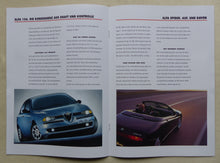 Lade das Bild in den Galerie-Viewer, Alfa Romeo Programm 1998 - 145 146 156 GTV Spider - Prospekt Brochure 09.1997
