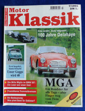 Lade das Bild in den Galerie-Viewer, Motor Klassik Magazin Heft 7/1995 - 100 Jahre Delahaye Goggomobil MGA BMW 1800
