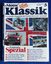 Lade das Bild in den Galerie-Viewer, Motor Klassik Magazin Heft 5/1986 - England Spezial Aston Martin Bentley Jaguar
