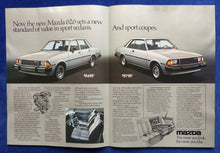 Lade das Bild in den Galerie-Viewer, Mazda 1980 RX-7 626 Sedan Coupe GLC B2000 - US-Prospekt Brochure 1979 USA
