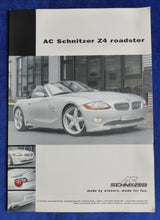 Lade das Bild in den Galerie-Viewer, AC Schnitzer BMW Z4 Roadster E85 - Prospekt Brochure 2003
