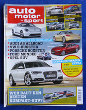 Lade das Bild in den Galerie-Viewer, Auto Motor Sport Heft 3/2012 - Aston Martin Irmscher Lancia Delta Porsche Tesla
