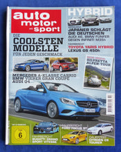 Lade das Bild in den Galerie-Viewer, Auto Motor Sport Heft 14/2012 - Mercedes A-Klasse BMW 4er Audi Q4 Bugatti Ford
