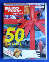Lade das Bild in den Galerie-Viewer, 50 Jahre Auto Motor Sport Jubiläum Heft 13/1996 - Mercedes SL BMW Isetta Ferrari
