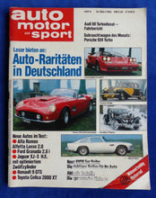 Lade das Bild in den Galerie-Viewer, Auto Motor Sport Heft 6/1982 - Lamborghini Countach Toyota Celica Jaguar XJ Alfa
