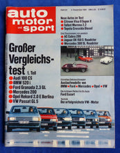 Lade das Bild in den Galerie-Viewer, Auto Motor Sport Heft 24/1981 - AC Shelby Cobra Mercedes 300 SL Jaguar XK Audi
