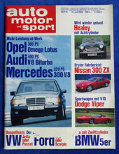 Lade das Bild in den Galerie-Viewer, Auto Motor Sport Heft 15/1989 - Opel Omega Lotus Dodge Viper BMW Hartge V12 Ford
