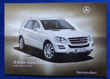 Lade das Bild in den Galerie-Viewer, Mercedes M-Klasse Grand Edition MJ 2011 - Prospekt Preisliste Brochure 05.2010
