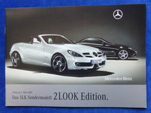 Lade das Bild in den Galerie-Viewer, Mercedes-Benz SLK 2Look Edition MJ 2009 - Prospekt Preisliste Brochure 03.2009
