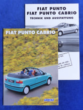 Lade das Bild in den Galerie-Viewer, Fiat Punto Cabrio MJ 1999 - Prospekt Brochure + Daten &amp; Ausstattungen 04.1998

