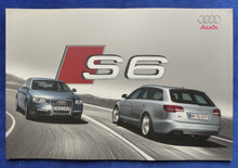 Lade das Bild in den Galerie-Viewer, Audi S6 Limousine &amp; Avant quattro MJ 2009 - Prospekt Brochure 10.2008
