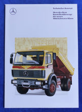 Lade das Bild in den Galerie-Viewer, Mercedes Baustellenfahrzeuge Mittelschwere Klasse - Prospekt Brochure 03.1991
