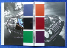 Lade das Bild in den Galerie-Viewer, Mercedes-Benz designo Ausstattungen &amp; Farben MJ 1996 - Prospekt Brochure 02.1996
