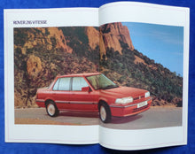 Lade das Bild in den Galerie-Viewer, Rover Serie 200 213 S SE 216 Vitesse - Prospekt Brochure 1984
