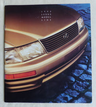 Lade das Bild in den Galerie-Viewer, Lexus 1995 Model Line LS GS ES Coupe - US-Prospekt Brochure 09.1994 USA englisch
