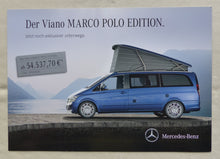 Lade das Bild in den Galerie-Viewer, Mercedes-Benz Viano Marco Polo Edition MJ 2013 - Prospekt Brochure 11.2012
