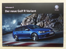 Lade das Bild in den Galerie-Viewer, VW Golf R Variant TSI 4Motion 300 PS MJ 2016 - Prospekt Brochure 05.2015
