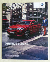 Lade das Bild in den Galerie-Viewer, BMW X4 Typ F26 MJ 2015 - Prospekt Brochure 02.2014
