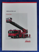 Lade das Bild in den Galerie-Viewer, Metz Drehleiter L32 Feuerwehr MB Econic 1833 - Prospekt Brochure 2010
