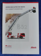 Lade das Bild in den Galerie-Viewer, Metz B32 Hubrettungsbühne Feuerwehr - Prospekt Brochure 2010
