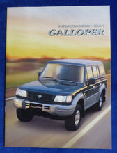 Lade das Bild in den Galerie-Viewer, Galloper Geländewagen Mitsubishi Pajero Lizenz - Prospekt Brochure 04.1998
