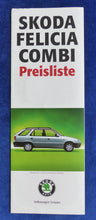 Lade das Bild in den Galerie-Viewer, Skoda Felicia Combi MJ 1997 - Prospekt Brochure + Preisliste 04.1997
