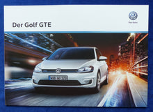 Lade das Bild in den Galerie-Viewer, VW Golf GTE Plug-in-Hybrid MJ 2016 - Prospekt Brochure 10.2015
