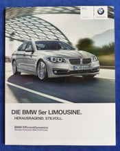 Lade das Bild in den Galerie-Viewer, BMW 5er Limousine 550i M550d Typ F10 MJ 2014 - Prospekt Brochure 01.2014
