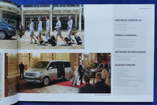 Lade das Bild in den Galerie-Viewer, VW Bus T6 Caravelle MJ 2016 - Prospekt Brochure 06.2015
