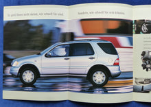 Lade das Bild in den Galerie-Viewer, Mercedes-Benz M-Klasse ML 430 W163 MJ 1999 - Prospekt Brochure 11.1998
