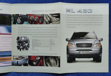 Lade das Bild in den Galerie-Viewer, Mercedes-Benz M-Klasse ML 430 W163 MJ 1999 - Prospekt Brochure 11.1998
