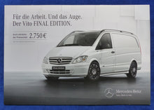 Lade das Bild in den Galerie-Viewer, Mercedes-Benz Vito Final Edition Typ 639 MJ 2014 - Prospekt Brochure 03.2014
