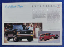 Lade das Bild in den Galerie-Viewer, Chevrolet S-10 Blazer &amp; Pickup MJ 1995 - Prospekt Brochure 1994 deutsch englisch
