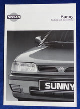 Lade das Bild in den Galerie-Viewer, Nissan Sunny GTI MJ 1993 - Prospekt Brochure + Daten &amp; Ausstattungen 12.1992
