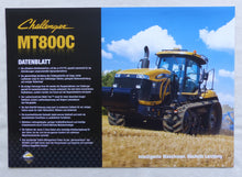 Lade das Bild in den Galerie-Viewer, Challenger MT 700C 800C Raupenschlepper - Prospekt Brochure + Daten 10.2011
