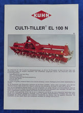 Lade das Bild in den Galerie-Viewer, Kuhn Culti-Tiller EL 100 N Zinkenrotor MJ 1992 - Prospekt Brochure 11.1991
