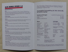 Lade das Bild in den Galerie-Viewer, Alfa Romeo Spider 2.0 MJ 1993 - Hochglanz Prospekt Brochure + Preisliste 04.1992

