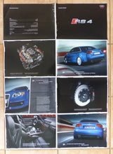Lade das Bild in den Galerie-Viewer, Audi RS 4 quattro Limousine Typ B7 - Poster Prospekt Brochure 2005
